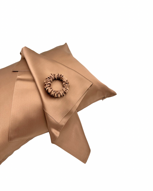 Сет шовкових виробів MALLOW silk&ndash; розкішний догляд для шкіри та волосся 301114 фото