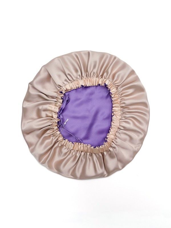 Шовкова шапочка для сну розмір L MALLOW silk 100% шовк у кого середньої довжини волосся 1042 фото