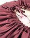 Шовкова шапочка для сну MALLOW Silk 100% шовк, колір вино-ваніль 1042 фото 3