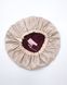Шовкова шапочка для сну MALLOW Silk 100% шовк, колір вино-ваніль 1042 фото 5