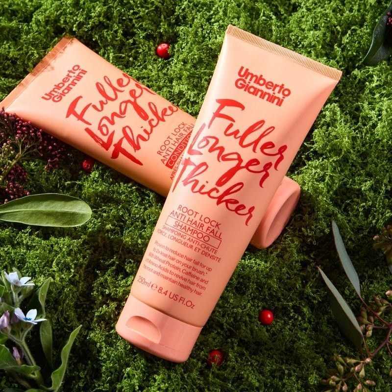 Зміцнюючий шампунь від випадіння волосся Umberto Giannini Fuller Longer Thicker Root Lock Anti-Hair Fall Shampoo 03152 фото