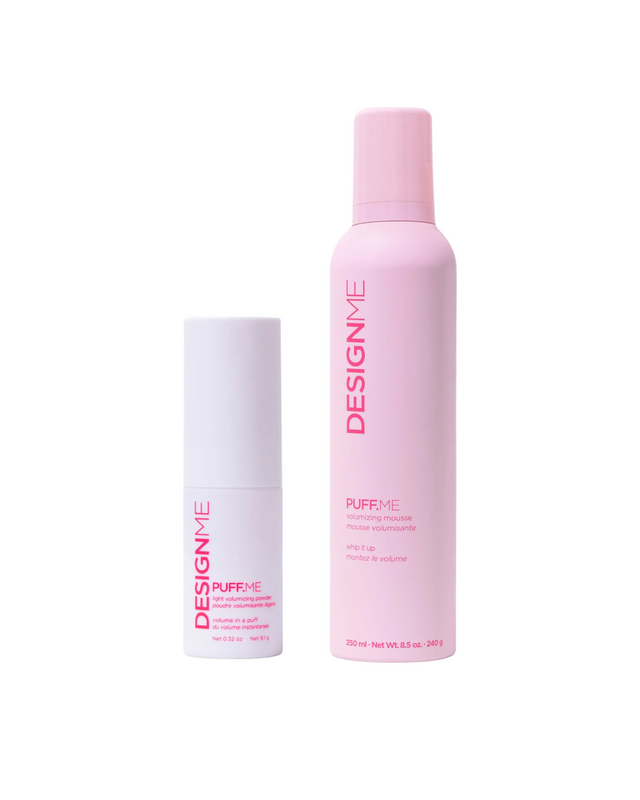 Набір для максимального обʼєму, легкої текстури DESIGNME PUFF.ME VOLUME DUO KIT 0369 фото
