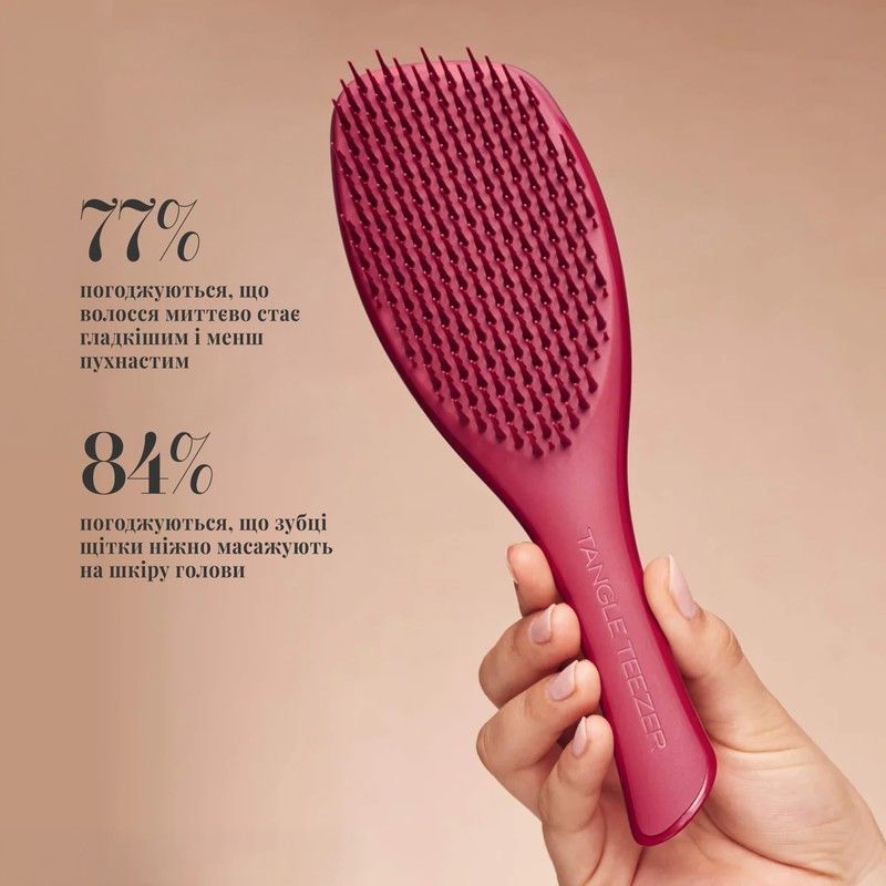 Щітка для прямого та хвилястого волосся Tangle Teezer The Complete Carebrush Glossed Raspberry tt102 фото