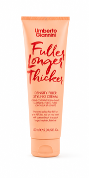 Зміцнюючий крем для вкладання волосся Umberto Giannini Fuller Longer Thicker Density Filler Styling Cream 03154 фото