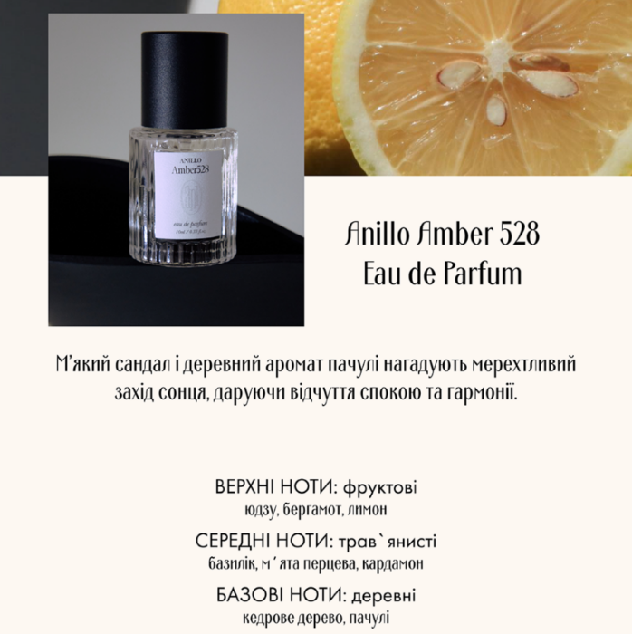 Парфумована вода ANILLO Amber 528 Eau de Parfum 0104 фото