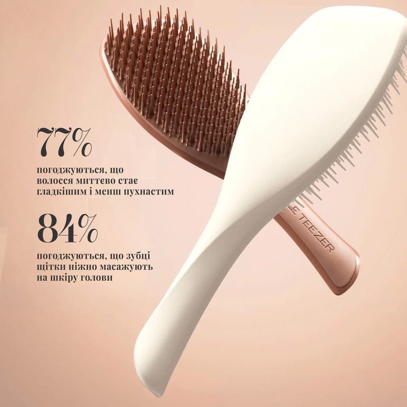 Щітка для прямого та хвилястого волосся Tangle Teezer The Complete Carebrush Halo White tt103 фото