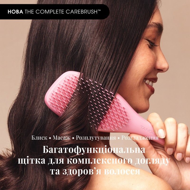 Щітка для прямого та хвилястого волосся Tangle Teezer The Complete Carebrush Satin Rose tt104 фото