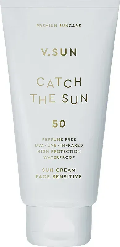 Сонцезахисний крем для обличчя V.SUN Sun Cream Face SPF 50 Perfume Free – Максимальний захист для чутливої шкіри