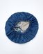 Шовкова шапочка для сну MALLOW Silk 100% шовк, колір ваніль-небо з небесними пов'язками 1026 фото 5