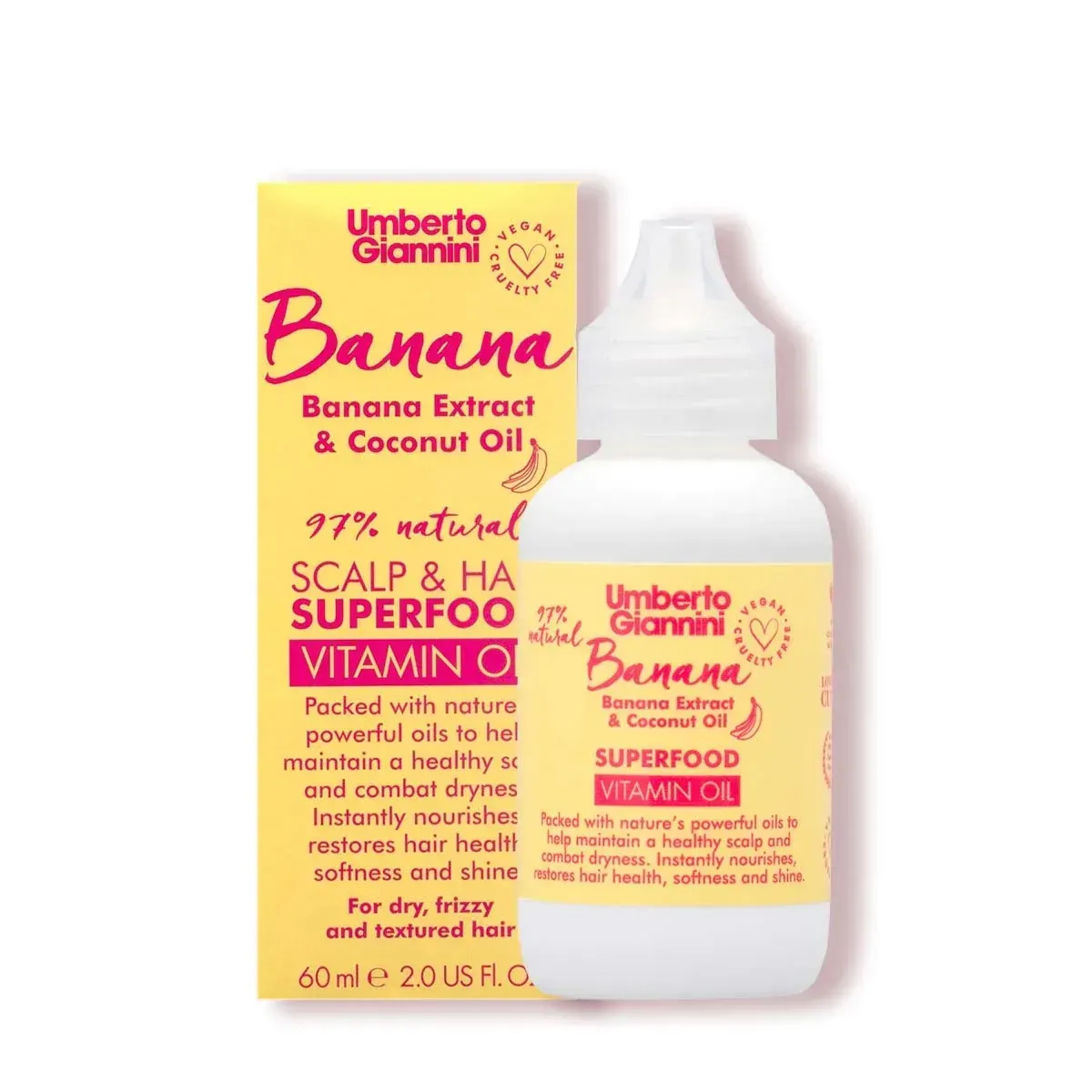 Олійка Umberto Giannini бананова для шкіри голови та волосся Banana Scalp & Hair Oil