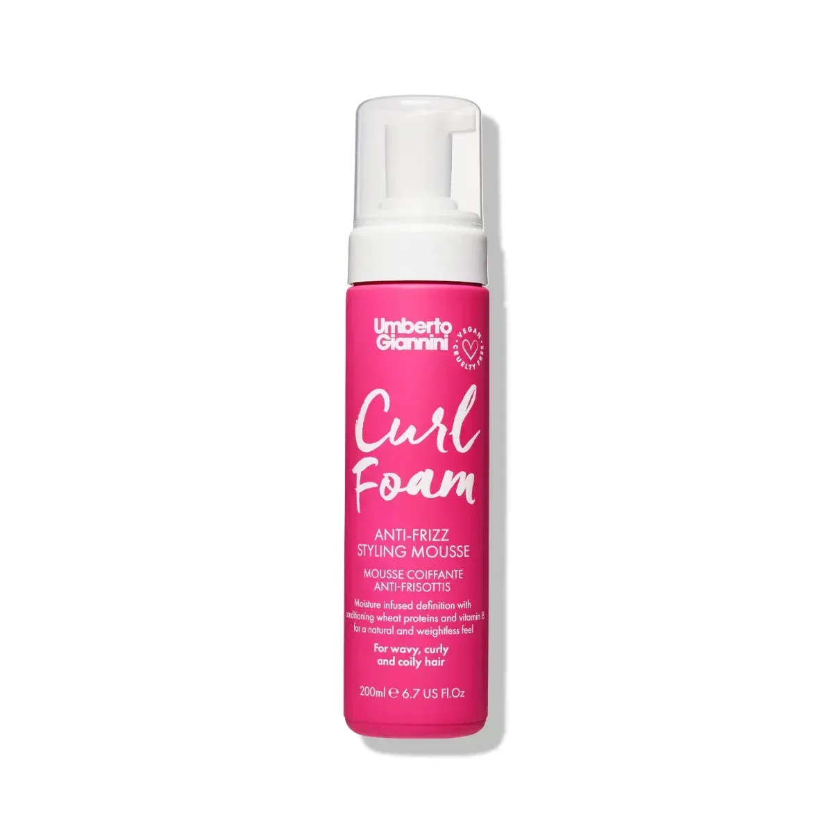 Пінка Umberto Giannini Curl Foam Anti-Frizz Styling Mousse для локонів від пуху