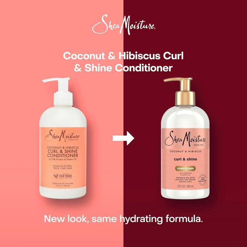 Кондиціонер Shea Moisture Coconut & Hibiscus зволоження для кучерів 16 фото