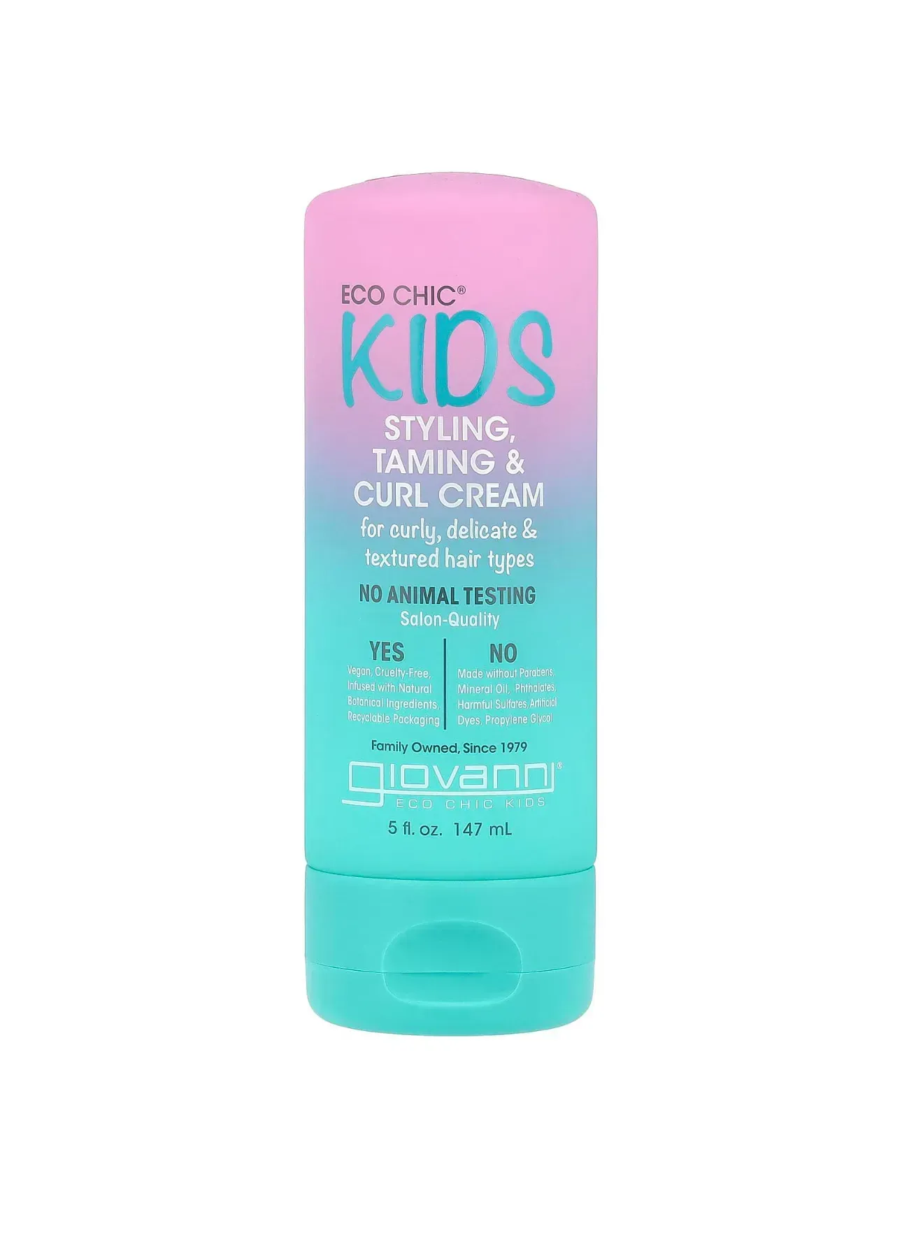 Giovanni Eco Chic Kids Styling, Taming & Curl Cream – дитячий стайлінг-крем для кучерів