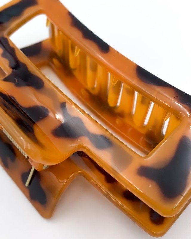 Крабик леопардовий глянцевий MALLOW accessories , довжина 10 см 866 фото