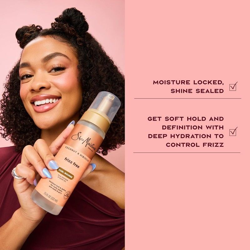 Мус Shea Moisture Coconut & Hibiscus Frizz-Free для кучерявого волосся 311 фото