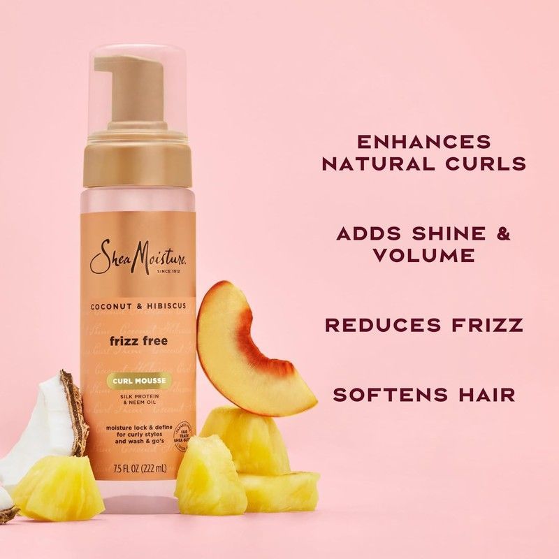 Мус Shea Moisture Coconut & Hibiscus Frizz-Free для кучерявого волосся 311 фото