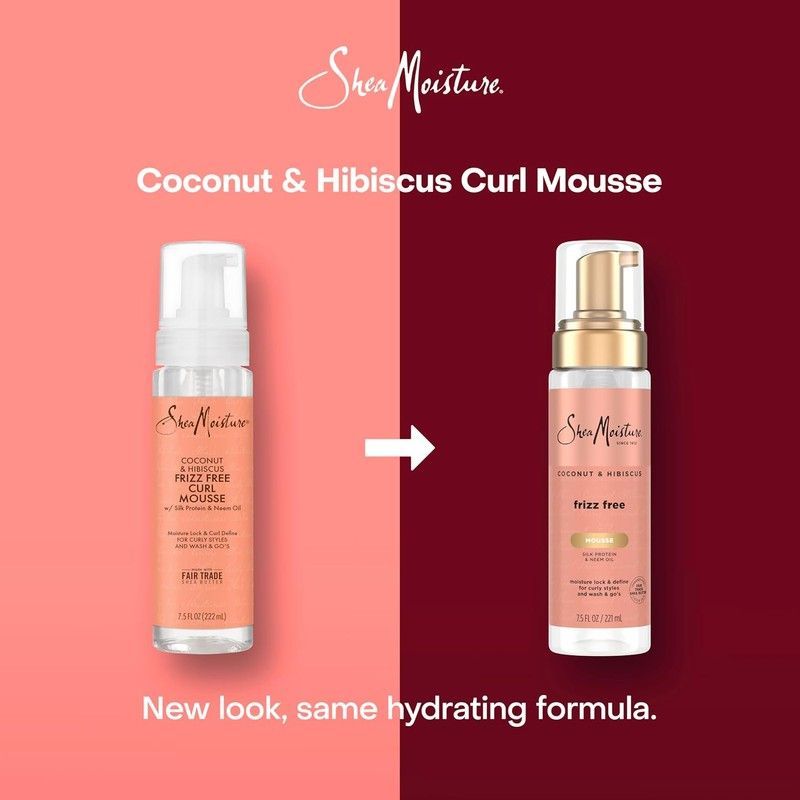 Мус Shea Moisture Coconut & Hibiscus Frizz-Free для кучерявого волосся 311 фото