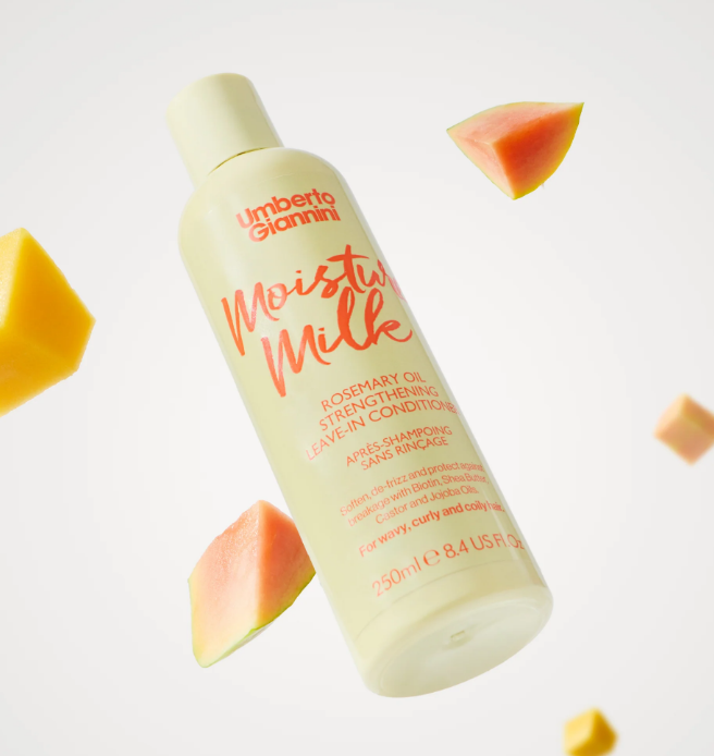 Незмивний кондиціонер з біотином і олією розмарину Strong Curls Moisture Milk Rosemary Oil Leave In Conditioner Umberto Giannini 12368 фото