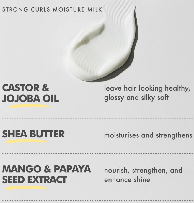Незмивний кондиціонер з біотином і олією розмарину Strong Curls Moisture Milk Rosemary Oil Leave In Conditioner Umberto Giannini 12368 фото