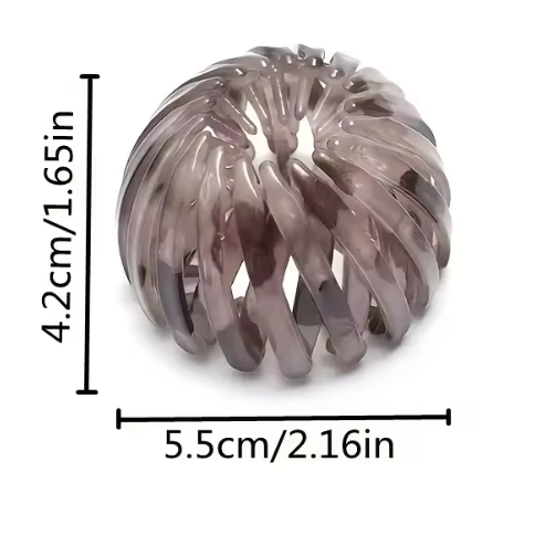 Зажим-заколка для волосся глянцева Mallow accessories 01_11 фото