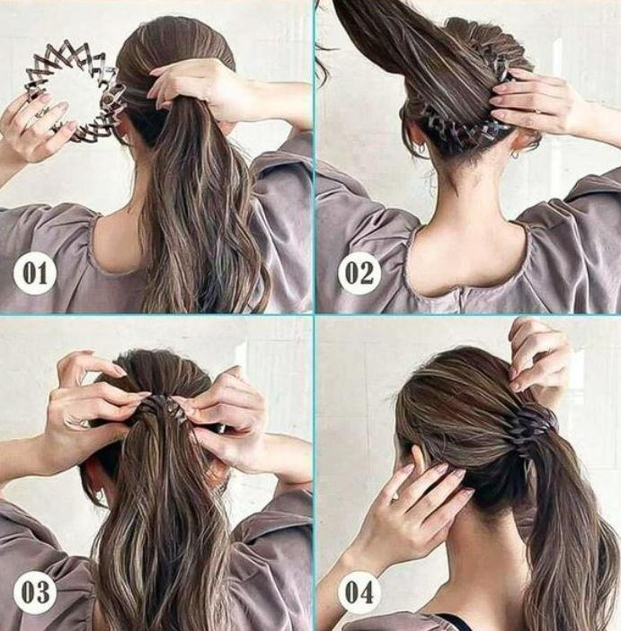 Зажим-заколка для волосся глянцева Mallow accessories 01_11 фото