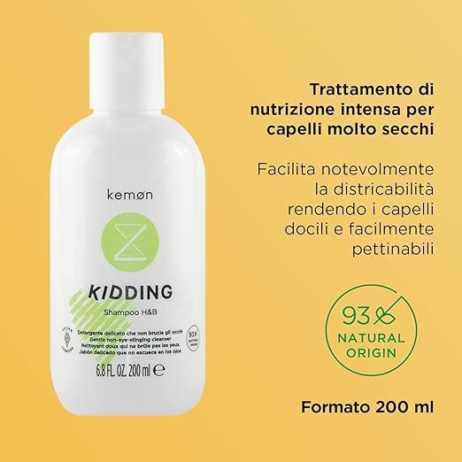 Шампунь Kemon Kidding Shampoo H&B делікатний шампунь для дітей KiddingSh фото