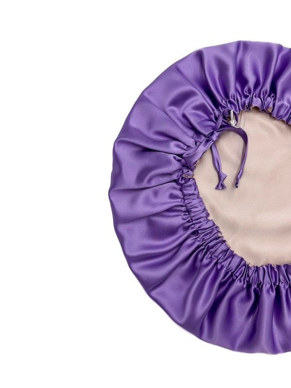 Шовкова шапочка для сну розмір XL MALLOW silk 100% шовк для густого і довгого волосся MSSxl01 фото