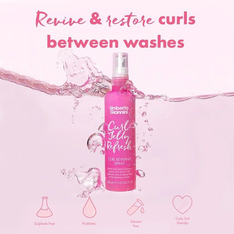 Спрей Umberto Giannini для рефрешу ревіталізуючий Curl Jelly Refresh 630 фото