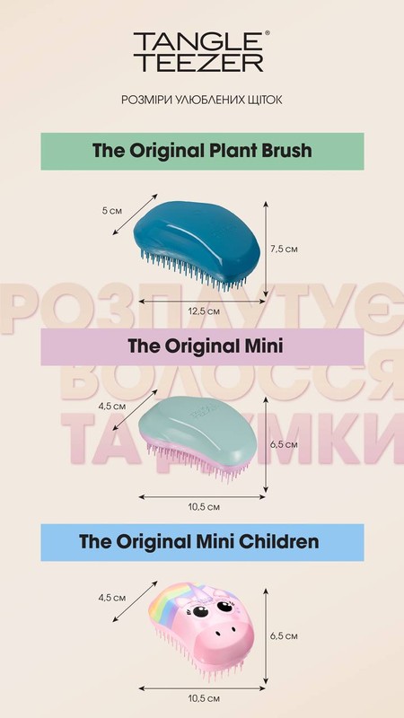 Щітка для волосся Tangle Teezer The Original Mini Marine Teal & Rosebud tt44 фото