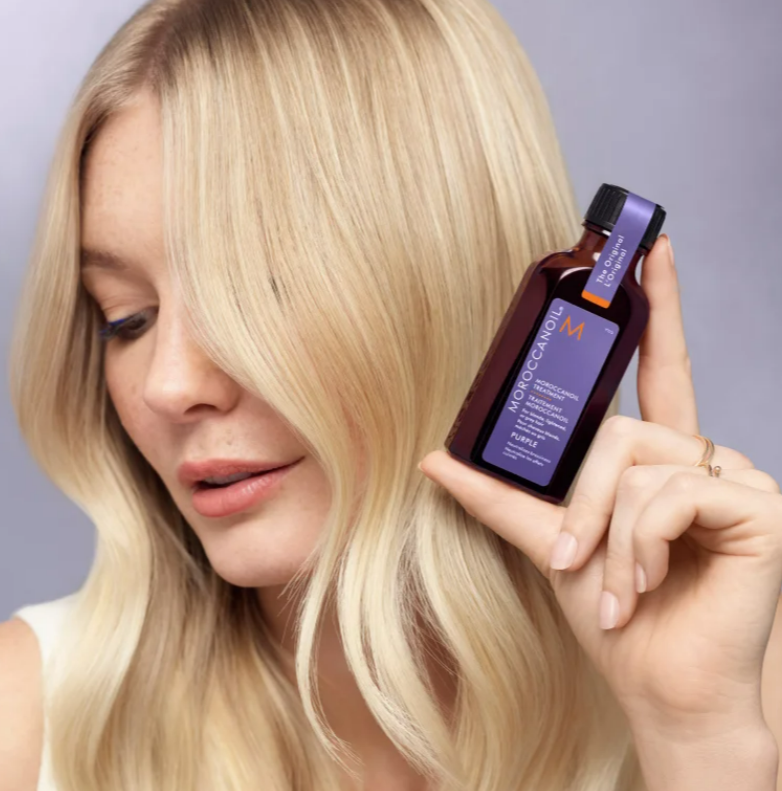 Олія з фіолетовим пігментом Moroccanoil Treatment Purple для світлого та сивого волосся 3126_50 фото