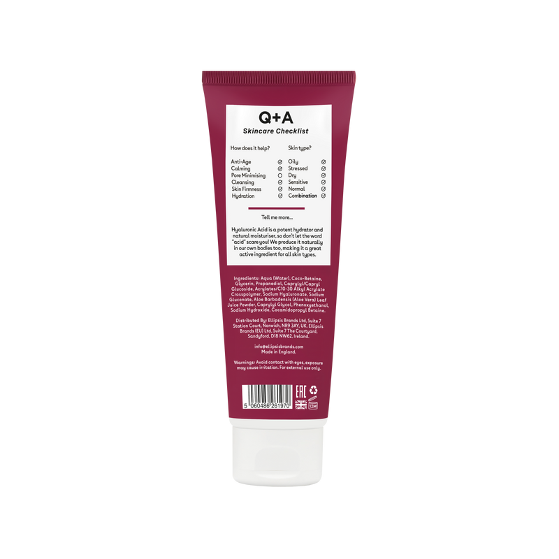 Гель для вмивання з гіалуроновою кислотою Q+A Hyaluronic Acid Cleansing Gel qa21 фото