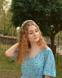 Обруч для волосся MALLOW silk 100% шовк розмір L 1004 фото