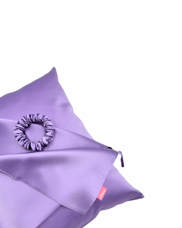 Сет шовкових виробів MALLOW silk&ndash; розкішний догляд для шкіри та волосся 3011199 фото