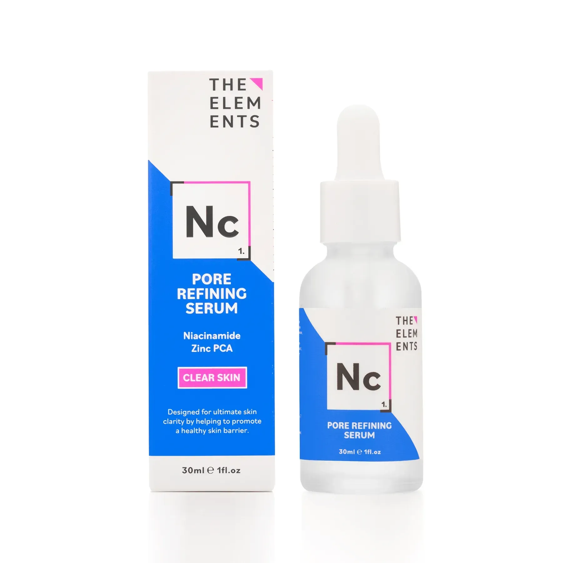 Сироватка для звуження пор The Elements Pore Refining Serum – ніацинамід, цинк, екстракт жимолості