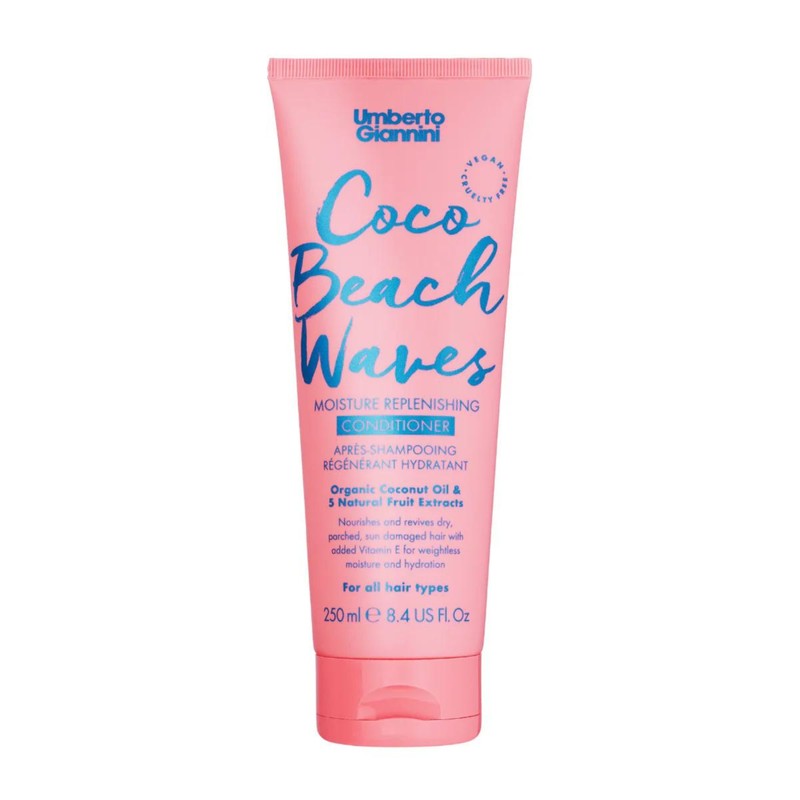 Кондиціонер Umberto Giannini Coco Beach Waves Conditioner зволожує сухе, пошкоджене сонцем волосся 6263 фото