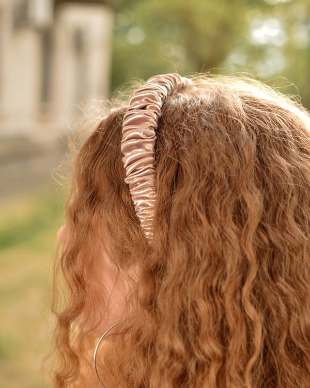 Обруч для волосся MALLOW Silk 100% шовк розмір S 1008 фото