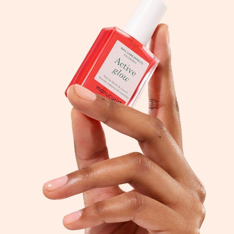 Лак для нігтів з персиково-рожевим глянцевим ефектом Manucurist Active Glow Raspberry  mc6 фото