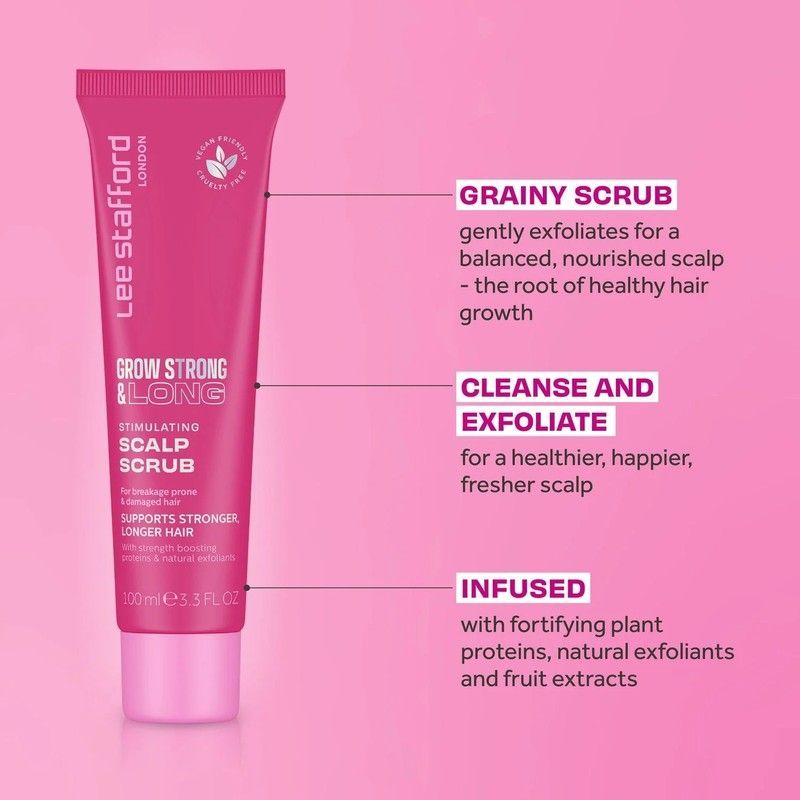 Скраб Lee Stafford стимулюючий для шкіри голови Grow Strong & Long Stimulating Scalp Scrub 1222 фото