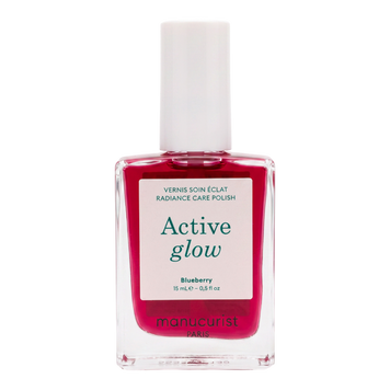 Лак для нігтів з рожевим глянцевим ефектом Manucurist Active Glow Blueberry mc7 фото