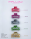 Крабик мармуровий глянцевий MALLOW accessories , довжина 8,5 см 757 фото 1