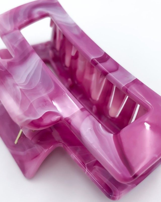 Крабик мармуровий глянцевий MALLOW accessories , довжина 8,5 см 757 фото