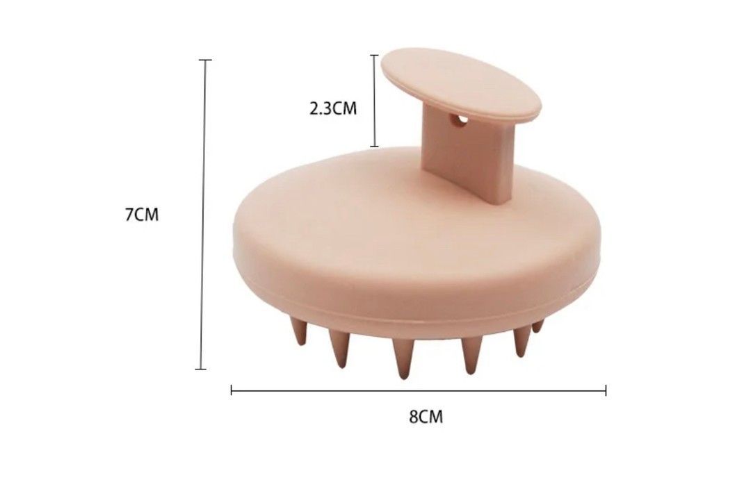 Щітка для масажу MALLOW accessories шкіри голови силіконова 674 фото
