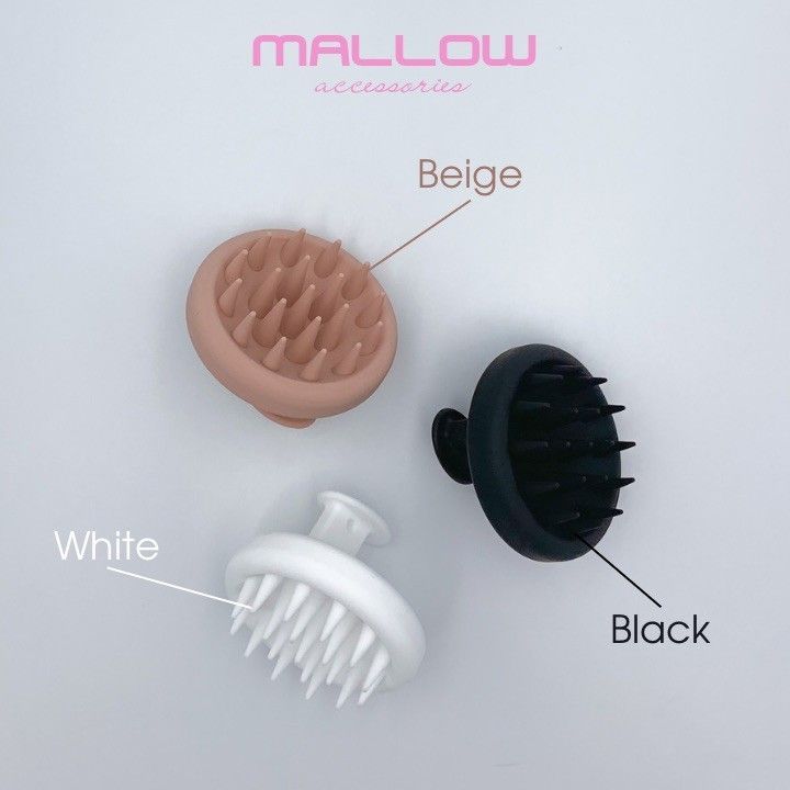 Щітка для масажу MALLOW accessories шкіри голови силіконова 674 фото