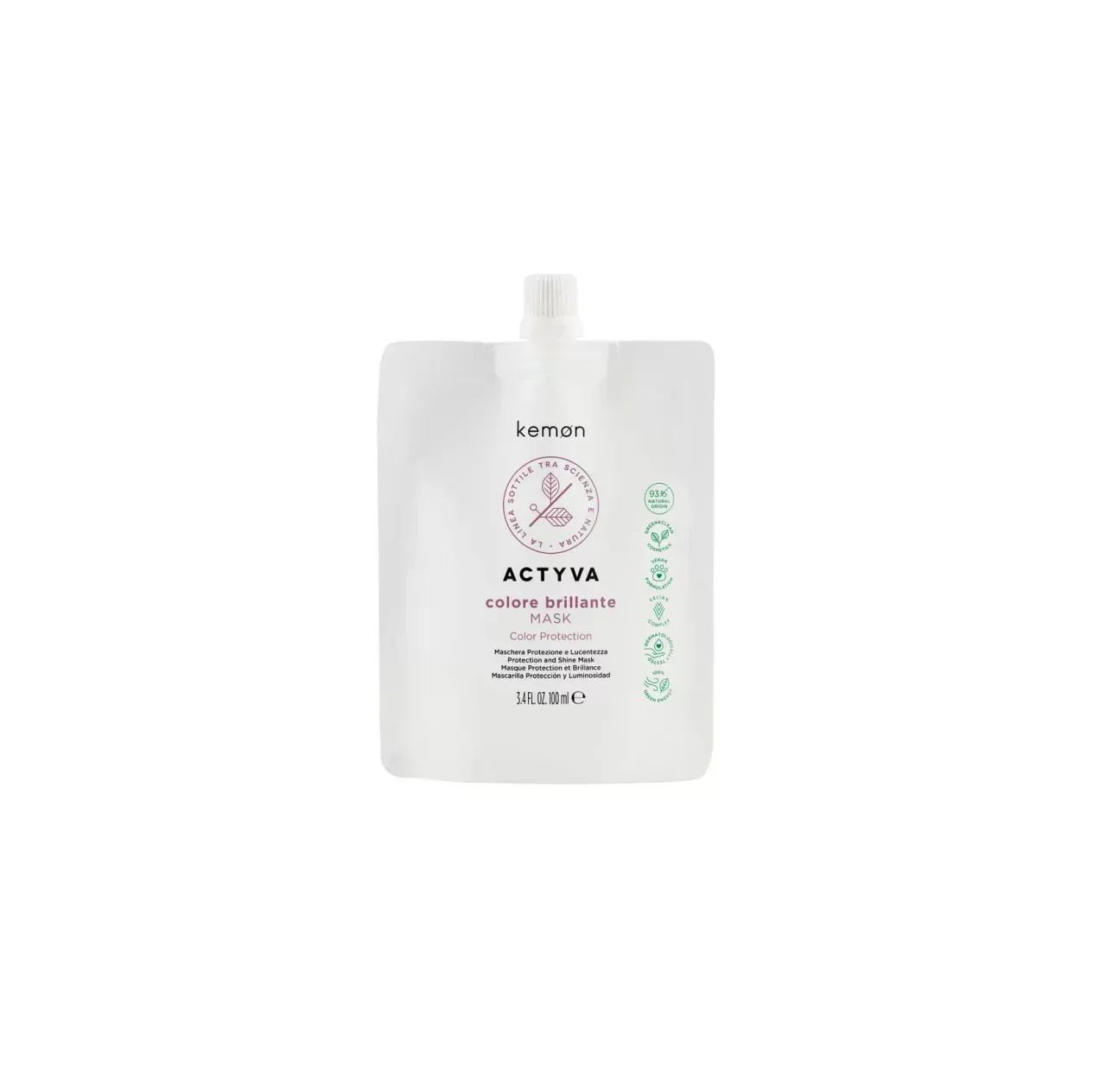Маска для яскравості та блиску кольору Actyva Colore Brillante Mask — догляд для фарбованого волосся
