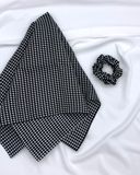 Хустинка 100% італійський шовк MALLOW silk та в подарунок резиночка забарвлення Гусячі лапки 1070 фото