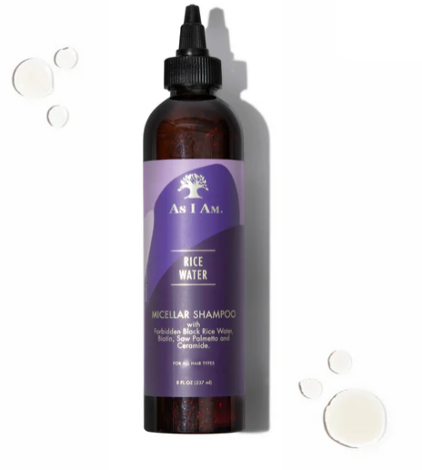 Шампунь As I Am зволожуючий Rice Water Micellar для кучерів 253 фото