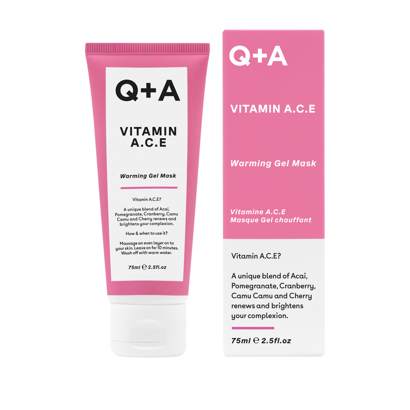 Мультивітамінна маска для обличчя Q+A Vitamin A.C.E. Warming Gel Mask qa34 фото